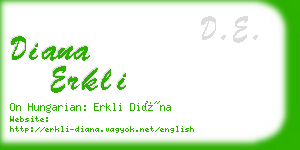 diana erkli business card